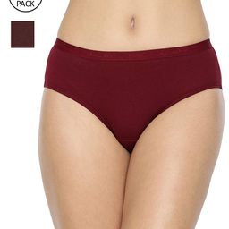 LYRA Women Pack Of 2 Assorted Solid Hipster Cotton Briefs-image-65