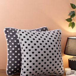 ROMEE White Set of 2 Square Cushion Covers-image-19