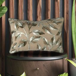 SHADES of LIFE Beige & White 2 Pieces Embroidered Rectangle Pure Cotton Cushion Covers-image-34