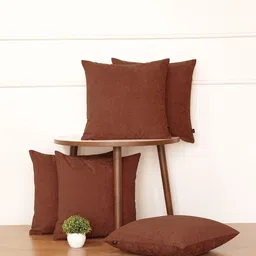 GM Rust Set of 5 Square Cushion Covers-22