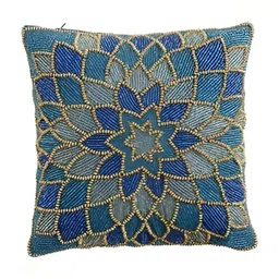 PURINA'S Blue & Grey Embroidered Square Cushion Covers-55