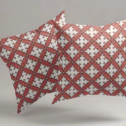 Aura Red & White 2 Pieces Ethnic Motifs Square Cushion Covers-image-96