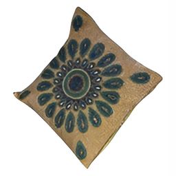 PURINA'S Brown & Blue Ethnic Motifs Square Cushion Covers-image-17