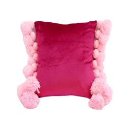 THROWPILLOW Red & Pink Embellished Square Cushion Cover-image-63
