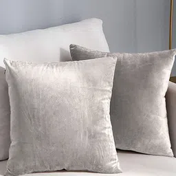 AEROHAVEN Grey 2 Pcs Reversible Square Cushion Covers-image-64