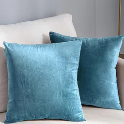 AEROHAVEN Blue 2 Pcs Reversible Square Cushion Covers-image-20
