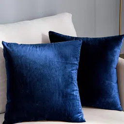 AEROHAVEN Blue 2 Pcs Reversible Square Cushion Covers-image-78