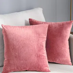 AEROHAVEN Pink 2 Pcs Reversible Square Cushion Covers-30