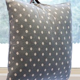 Pluchi Grey & White Geometric Cotton Square Cushion Cover-image-85