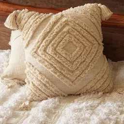 HERE&NOW Blue & Brown Geometric Square Cushion Covers-picture-27