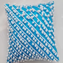 THROWPILLOW Blue Embellished Square Cushion Covers-image-83