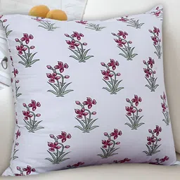Texstylers Pink 5 Pieces Floral Square Cushion Covers-picture-8