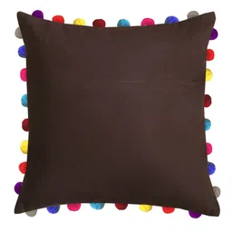 Lushomes Brown & Blue Square Cushion Covers-22