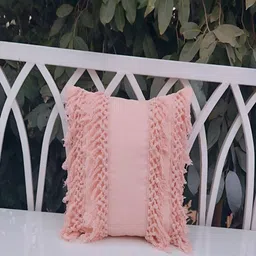 THROWPILLOW Peach-Coloured Square Cushion Covers-24