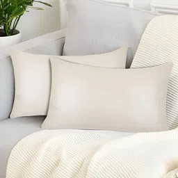Tesmare Off White 2 Pieces Rectangle Cushion Covers-image-10