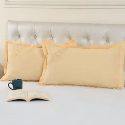 ZESTURE Gold-Toned 2 Pcs Rectangle Cushion Covers-29