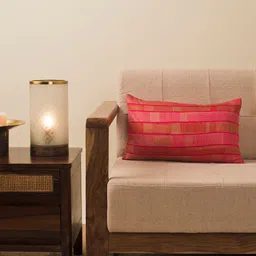 Fabindia Fuchsia Geometric Rectangle Cushion Covers-image-17