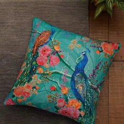 ZEBA Multicoloured Floral Square Cushion Cover-73