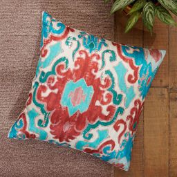 ZEBA Blue & White Square Cushion Cover-image-74