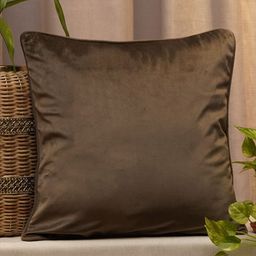 ZEBA Brown Velvet Square Cushion Cover-picture-56