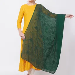 Dupatta Bazaar Green Embroidered Dupatta-picture-52