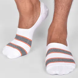FOOTPRINTS Striped Organic Cotton & Bamboo Anti-Slip Shoe-Liners-35