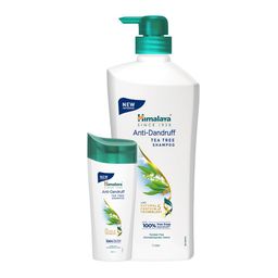 Himalaya Anti-Dandruff Tea Tree Shampoo 1L with Tea Tree Shampoo 80ml Free-56
