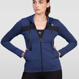 LAASA  SPORTS Lightweight Hooded Dry Fit Open Front Jacket-image-83