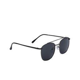 Peter Jones Eyewear Unisex Black Lens & Black Polarised Aviator Sunglasses PO730B-Black-12