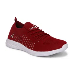 Tucson Men Maroon Mesh Walking Shoes-picture-48