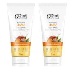 Globus naturals Set of 2 Pure Glow Ubtan Face Wash with Saffron for Radiance - 75 g Each-46