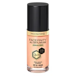 Max Factor Facefinity All Day Flawless 3-in-1 Vegan Foundation SPF20 30ml- Pearl Beige C35-45