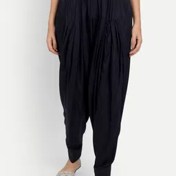 APELLA Women Navy Blue Solid Loose-Fit Salwar-33