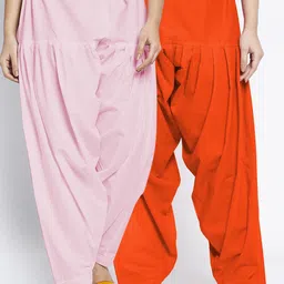 GRACIT Women Pack Of 2 Solid Pure Cotton Salwar-picture-23