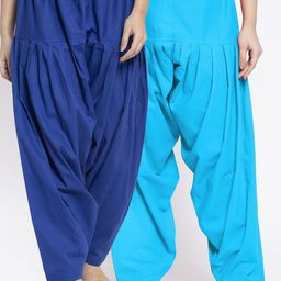 GRACIT Women Pack Of 2 Solid Cotton Salwar-image-79