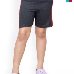 BAESD Girls Pack Of 2 Side Patta High-Rise Pure Cotton Shorts-image-36
