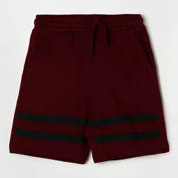 Fame Forever by Lifestyle Boys Red Striped Shorts-image-39