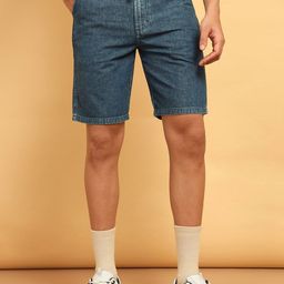 Wrangler Men Mid Rise Relaxed Fit Denim Shorts-picture-22