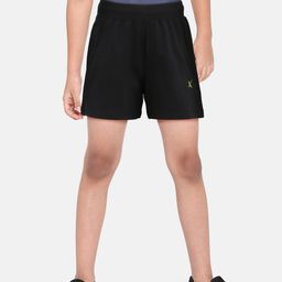 HRX by Hrithik Roshan Boys Black Solid Lifestyle Cotton Shorts-image-33