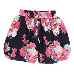 SWEET ANGEL Girls Floral Printed Loose Fit High-Rise Shorts-image-100