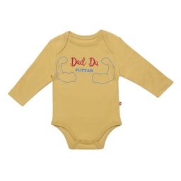 Nino Bambino Infant Kids Yellow & Red Embroidered Organic Cotton Sustainable Bodysuit-image-34
