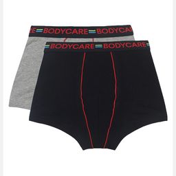 Bodycare Kids Boys Pack Of 2 Black & Grey Cotton Trunks-image-30