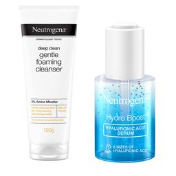 Neutrogena Set of Deep Clean Foaming Cleanser 100 g + Hydro Boost HA Face Serum 30 ml-24
