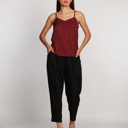 Zink London Solid Shoulder Straps Tank Top-image-55