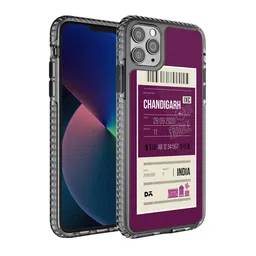 DailyObjects Purple & White Chandigarh City Tag Printed iPhone 11 Pro Phone Case-7