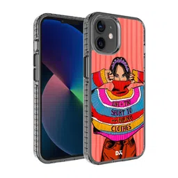 DailyObjects Peach & Red Colourblock Jumper iPhone 12 Mini Stride 2.0 Case Cover-49