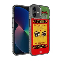 DailyObjects Red & Yellow Do Aakhein Matchbox Printed Stride 2.0  iPhone 12 Mini Back Case-18