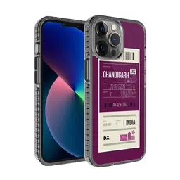 DailyObjects Transparent & Purple Printed iPhone 12 Pro Back Cover-52