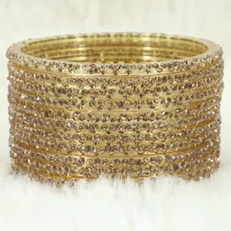 LAVAZZA Set Of 12 Crystal Studded Bangles-2