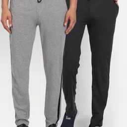 T.T. Men Pack Of 2 Cotton Training & Gym Track Pants-image-62
